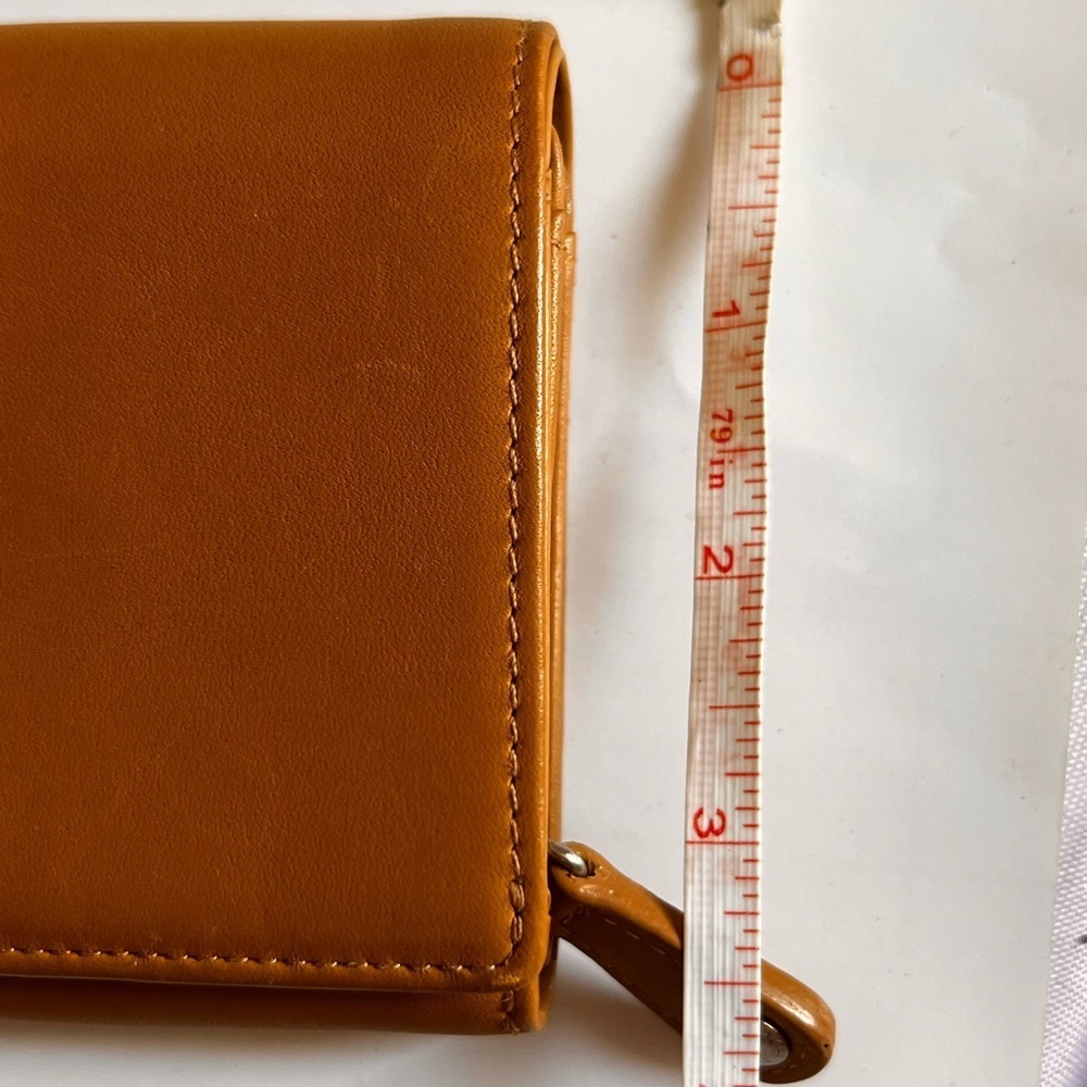 Coach Orange brown butter leather bifold wallet Leather Wallet - Picture 2 of 11